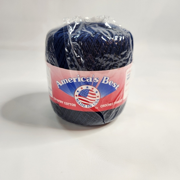America's Best Country Cotton Navy Crochet Embroidery Thread 350 Yds - Picture 1 of 7